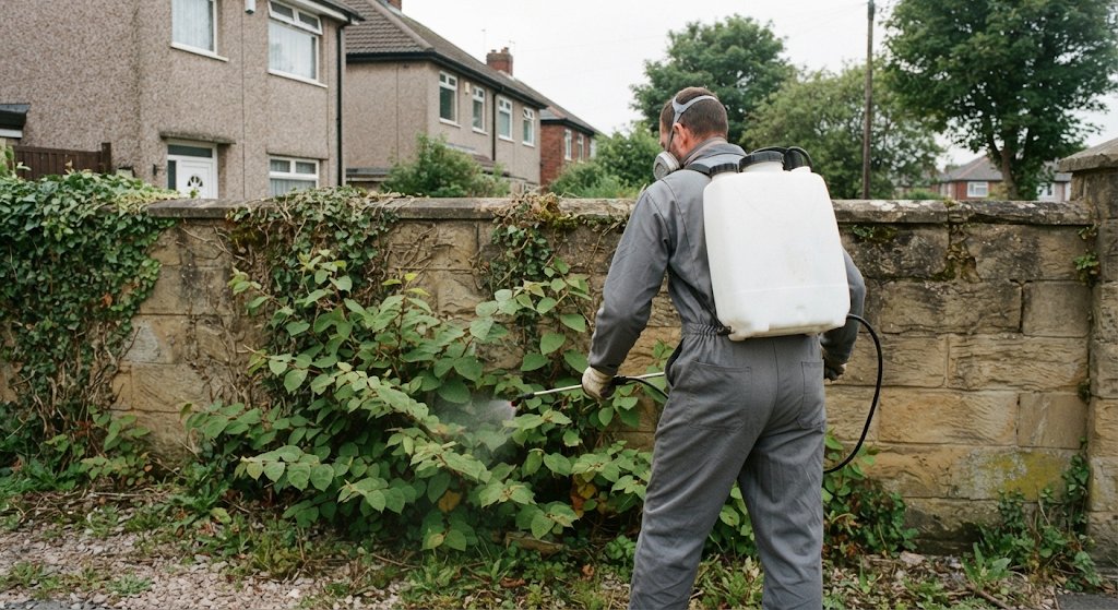 Knotweed spraying programme in Wirral